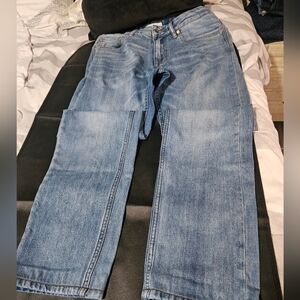 Spier & Mackay Premium Denim Jeans Slim Tapered 35x33 Hemmed